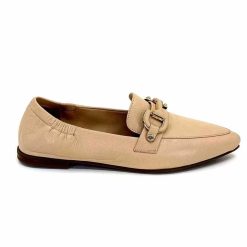 398-ivoire Ivoire M24066 Zb Cuir New Nude Mocassins