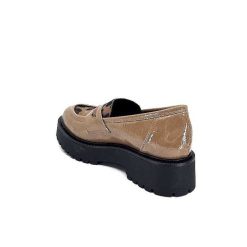 Ivoire0130a Ivoire 1M4883 Cuir Vernis Marron Mocassins