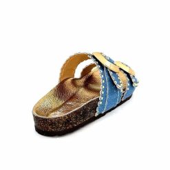 ciucani enrico Semerdjian Arona Textile Bleu Jeans Mules