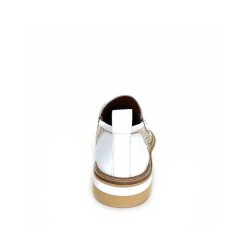 Philippe Morvan Philippe Morvan 6120 Cuir Blanc Raffia Blanc Beige Mocassins