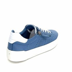 ivoire422 Ivoire 278 Cuir Bleu Baskets