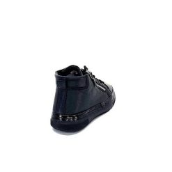 Ivoire0401a Ivoire 500-358 Cuir & Vernis Noir Baskets