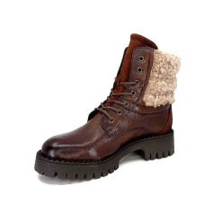 Ivoire0460a Ivoire Viyan Cuir Marron Bottines