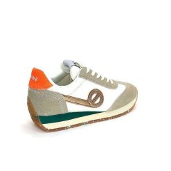 No Name No Name City Run Jogger W Daim Beige Orange Textile Blanc Baskets