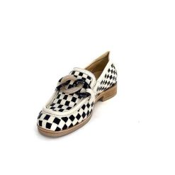 Softwaves Softwaves 8.3532-013 Cuir Noir Creme Mocassins