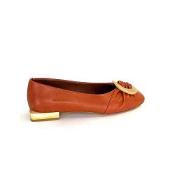 angel alarcon Angel Alarcon 24004 Cuir Orange Ballerines