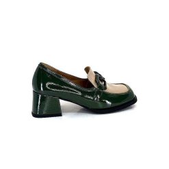 noa harmon Noa Harmon 9581-M01 Ben Cuir Vernis Vert Mocassins