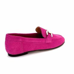 Ivoire0209b Ivoire 12807 Daim Fuchsia Mocassins