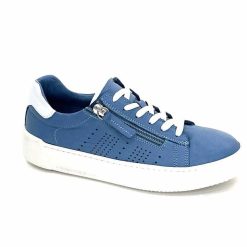 ivoire422 Ivoire 278 Cuir Bleu Baskets