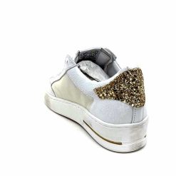 Semerdjian Semerdjian Smr Noubar 11464 Cuir Blanc Glitter Or Baskets