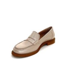 elisa lanci - lady shoes Ivoire Elsa N252 Cuir Beige Nacre Mocassins