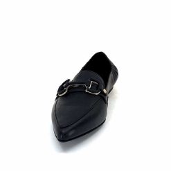 398-ivoire Ivoire M24066 Zb Cuir Noir Mocassins