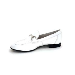 Ivoire0236a Ivoire 54564Dl Cuir Blanc Mocassins