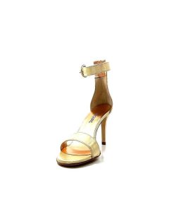 eclair paris Ivoire Gian V2 Cuir Metal Or Sandales