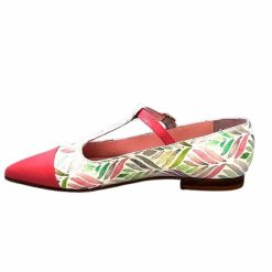 Dansi Dansi 5232 Flower Cuir Rose Ballerines