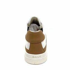 Gant Gant Avona Sneaker Textile Off White Cuir Marron Baskets