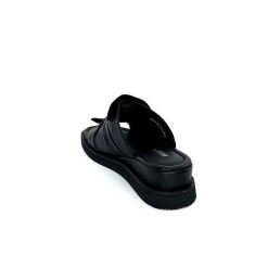 Ivoire-354 Ivoire 107911 Cuir Noir Mules