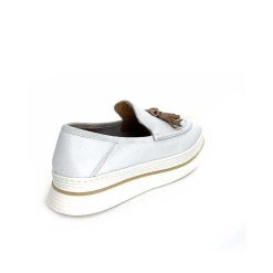 XSA Xsa 9863 Cuir Bianco Mocassins