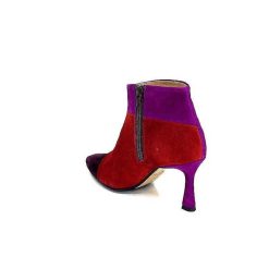 l'arianna L'Arianna Tr1672 Daim Prune Rouge Fushia Bottines