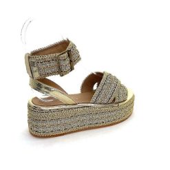 Ivoire0467a Fiorina S213 Flo 699 Raffia Dore Strass Plateformes