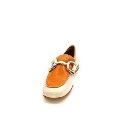 JHay Jhay 2213 Cuir Beige Orange Mocassins