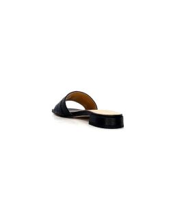 Ivoire0346a Ivoire 22682 Cuir Noir Mules