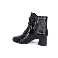 Regarde Le Ciel Regarde Le Ciel Ines 65 Cuir Vernis Noir Bottines