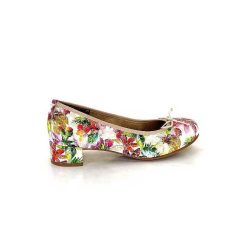 Ivoire0036a Ivoire Kat Azucena Cuir Imprime Multicolore Ballerines