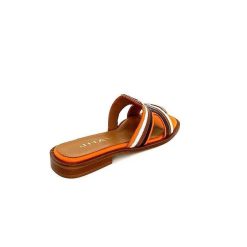 JHay Jhay 2305 Cuir Orange Marron Blanc Mules