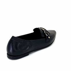 398-ivoire Ivoire M24066 Zb Cuir Noir Mocassins