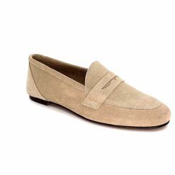 Ivoire0209b Ivoire 10648 Daim Beige Mocassins