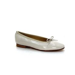 l'arianna L'Arianna 1705 Cuir Vernis Creme Ballerines