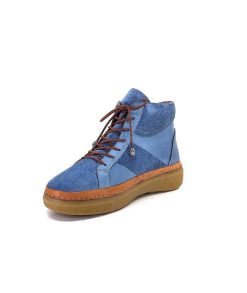 355-ivoire Ivoire 24721 Daim Bleu Bottines