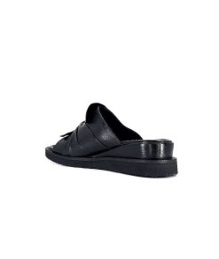 Ivoire-354 Ivoire 107911 Cuir Noir Mules