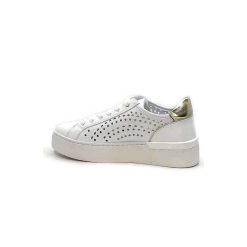 Liu.Jo Liu.Jo Ba4039 Cuir Blanc Dore Baskets