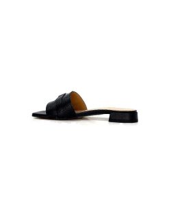 Ivoire0346a Ivoire 22682 Cuir Noir Mules