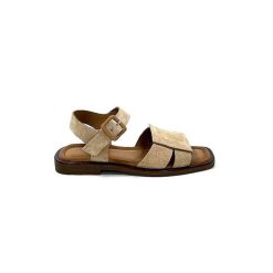 Ivoire0401a Ivoire 500.4314 Daim Beige Camel Sandales