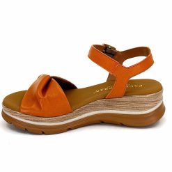 Paula Urban Paula Urban 24611 Cuir Orange Blanc Plateformes