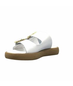 top tris srl Ivoire 8022-02 Cuir Blanc Mules