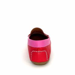 Ivoire0209b Ivoire 10322 Sauvage Cuir Rose Rouge Orange Mocassins