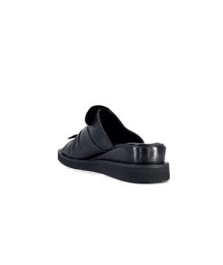 Ivoire-354 Ivoire 107911 Cuir Noir Mules