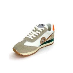 No Name No Name City Run Jogger W Daim Beige Orange Textile Blanc Baskets