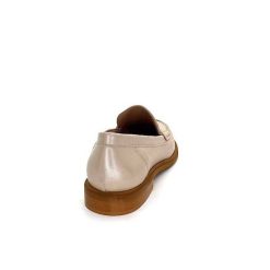 elisa lanci - lady shoes Ivoire Elsa N252 Cuir Beige Nacre Mocassins