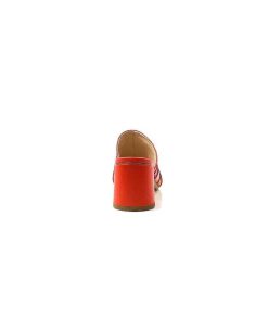 ivoire-395 Ivoire E9517 Cuir Orange Rose Sandales