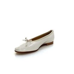 l'arianna L'Arianna 1705 Cuir Vernis Creme Ballerines