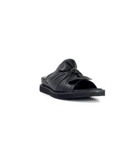 Ivoire-354 Ivoire 107911 Cuir Noir Mules