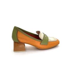 Hispanitas Hispanitas Chv 243277 Cuir Beige Orange Vert Mocassins