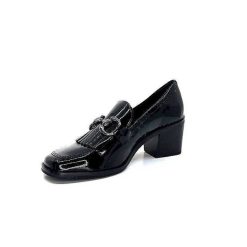 Ivoire0236a Ivoire 78006 Fortunato Cuir Vernis Noir Mocassins