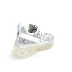 Steve Madden Steve Madden Maxima R Textile Blanc Strass Baskets