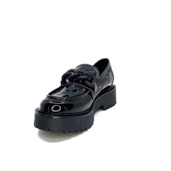 Ivoire0130a Ivoire 1M4158 Cuir Vernis Noir Mocassins